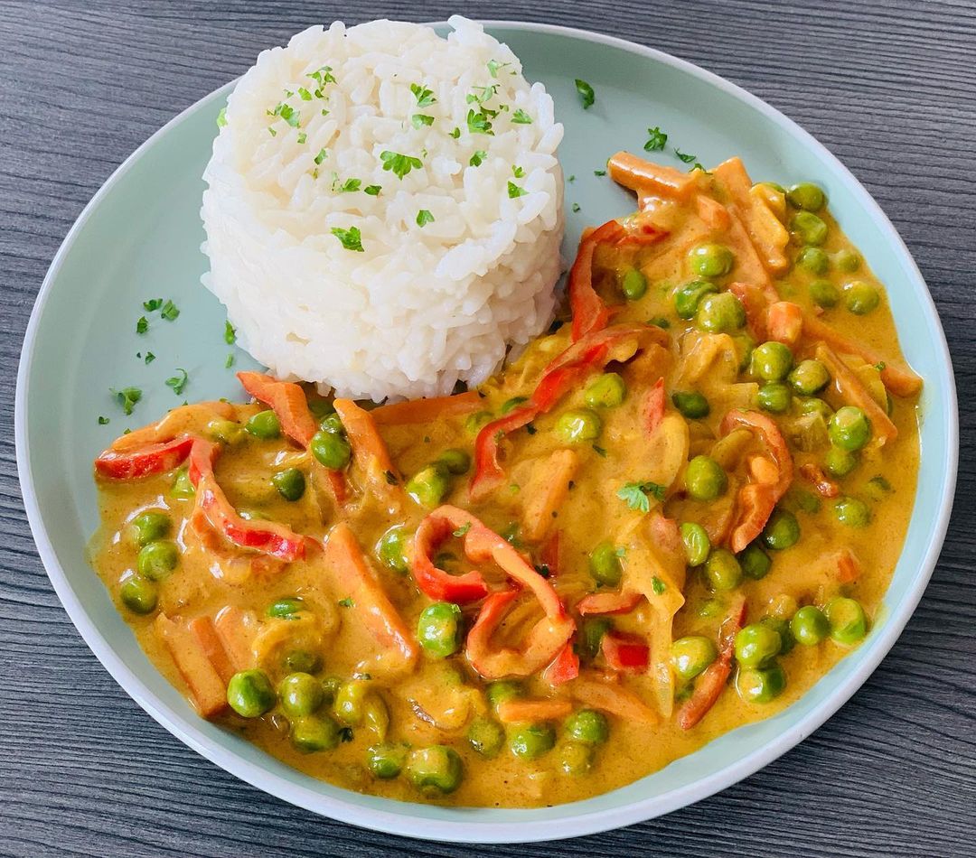 Gemüsecurry mit Reis – Kochbucher