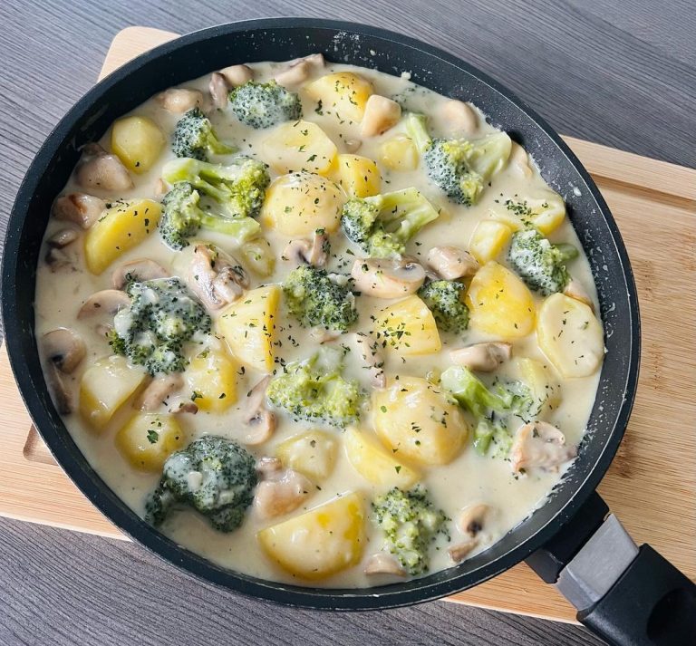 Kartoffel-Brokkoli-Pilz Pfanne – Kochbucher