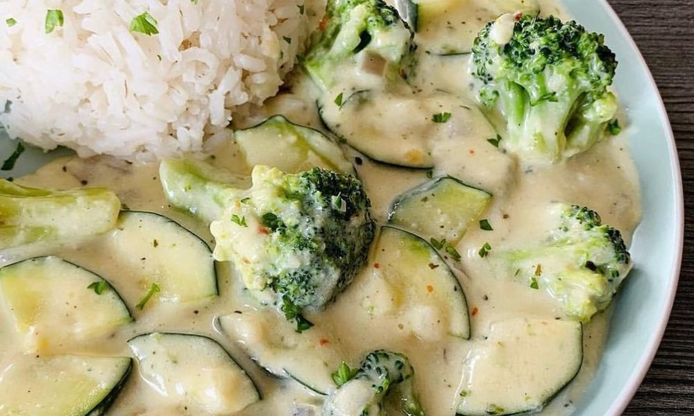 Reis mit BrokkoliZucchiniSauce Kochbucher