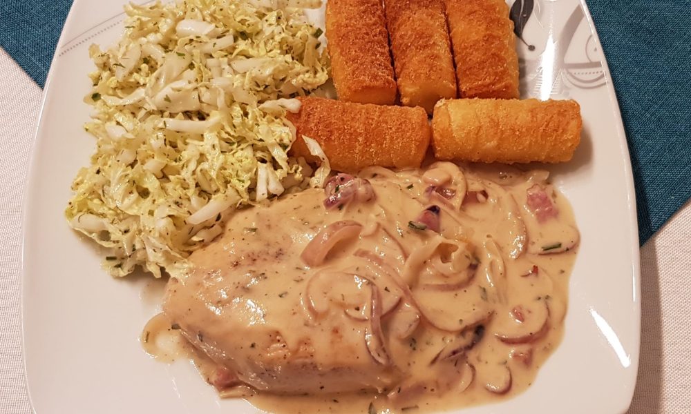Elsässer Schnitzel, Kroketten und Chinakohlsalat – Kochbucher